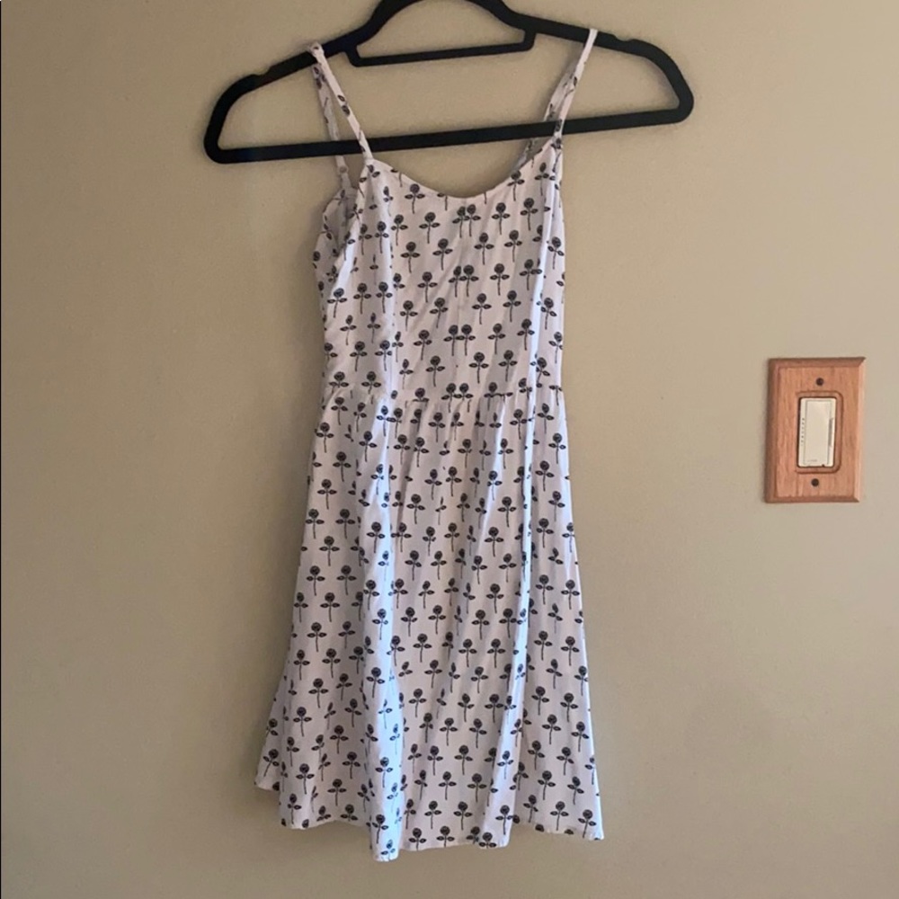 Fit and flare rose dress